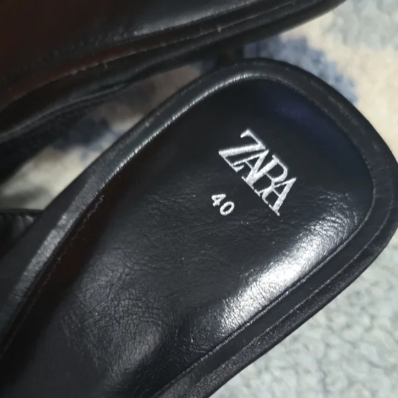 Zara Elegant Black Women's Sandals - Picture 4 of 10